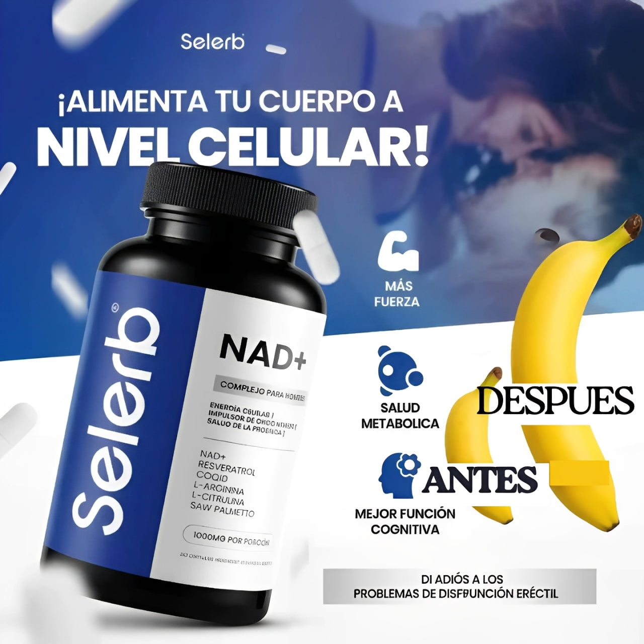 Selerb NAD+ - Rendimiento, Resistencia y Potencia Natural 🔥