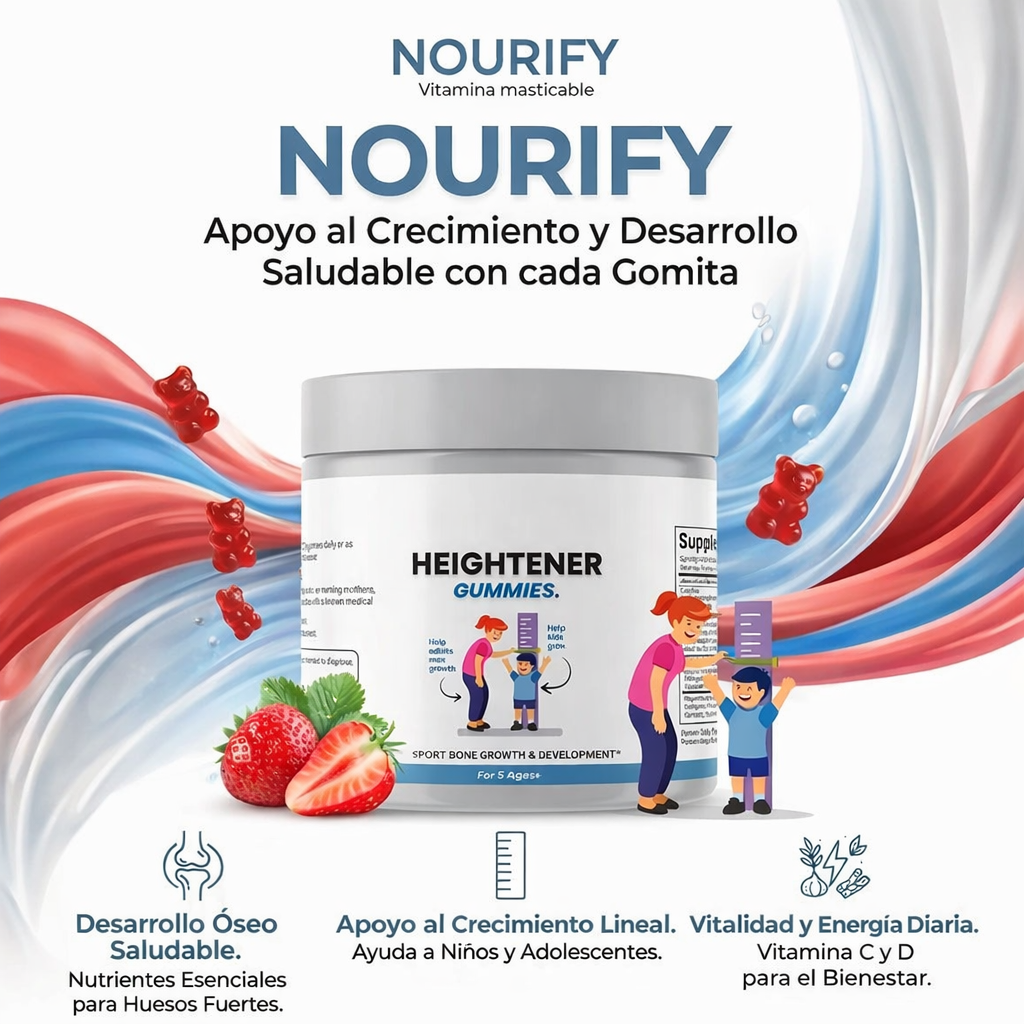 Nourify - vitaminas que apoyan el crecimiento y desarrollo saludable en niños y adolescentes