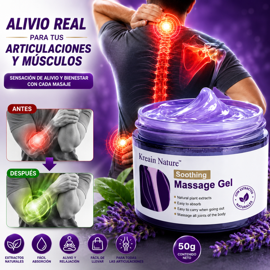 Kreain Nature™ | Gel de Masaje Relajante para Músculos y Articulaciones