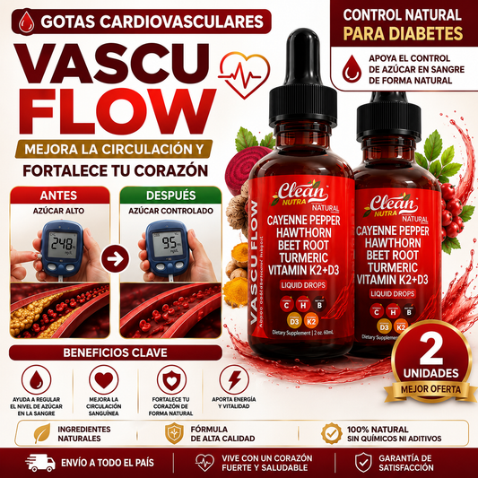 BLOOD SUGAR  – Mejora la Circulación y Fortalece tu Corazón de Forma Natural, Oferta paga 1 lleva 2