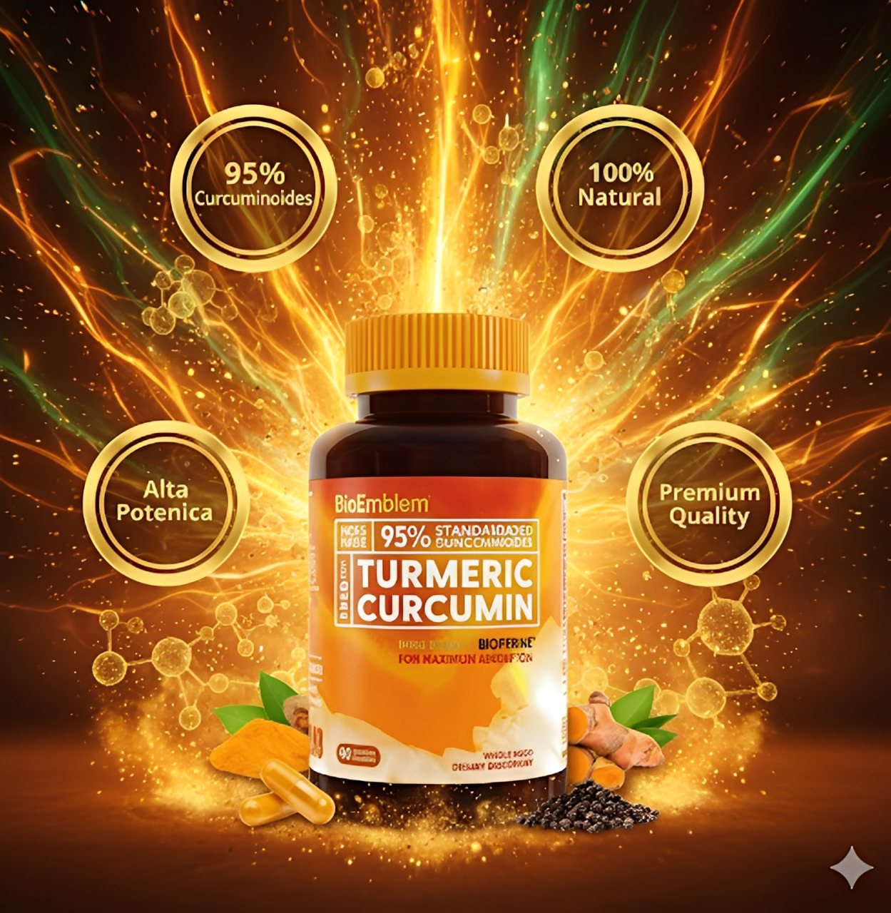 El Antiinflamatorio Natural Más Potente – Cúrcuma 95%