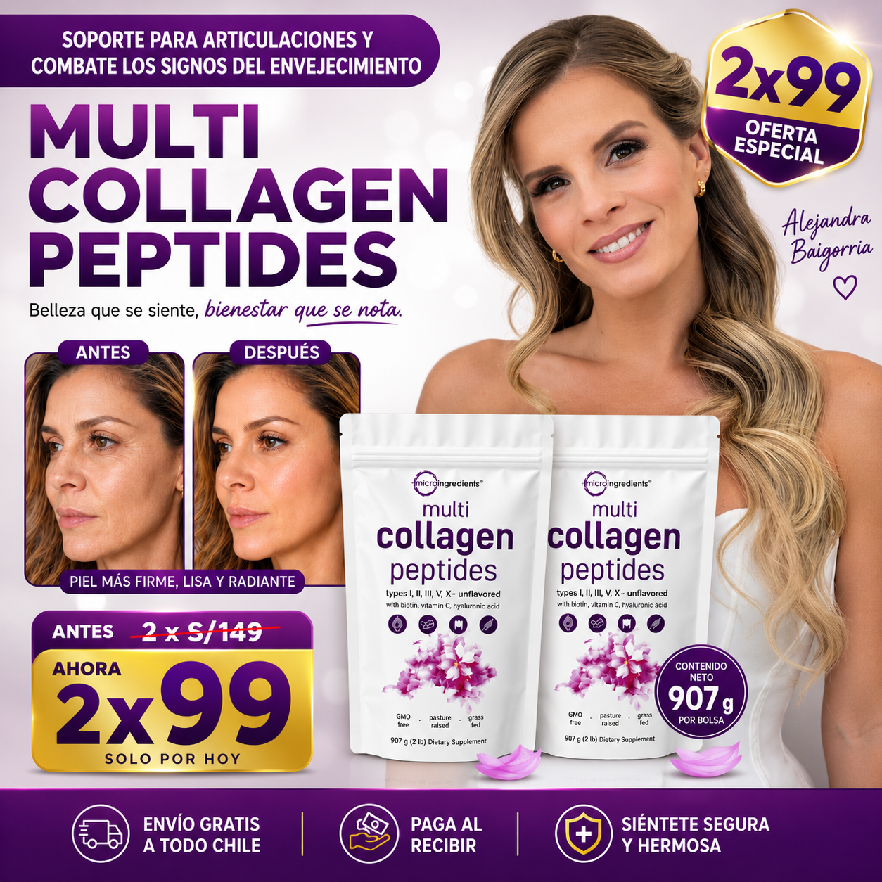 Oferta 2x1 multicollagen peptides , soporte integral para articulaciones SOLO POR HOY 2x S/ 99 SOLES
