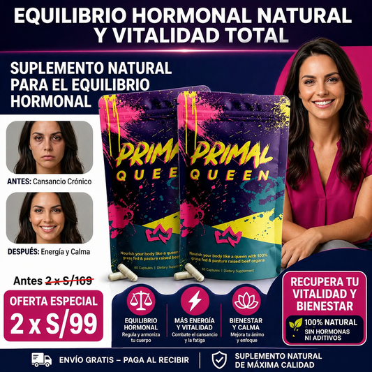 Primal Queen – Equilibrio Hormonal Natural para Mujeres