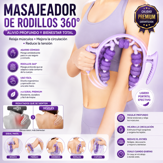 Rodillo masajeador anticelulítico