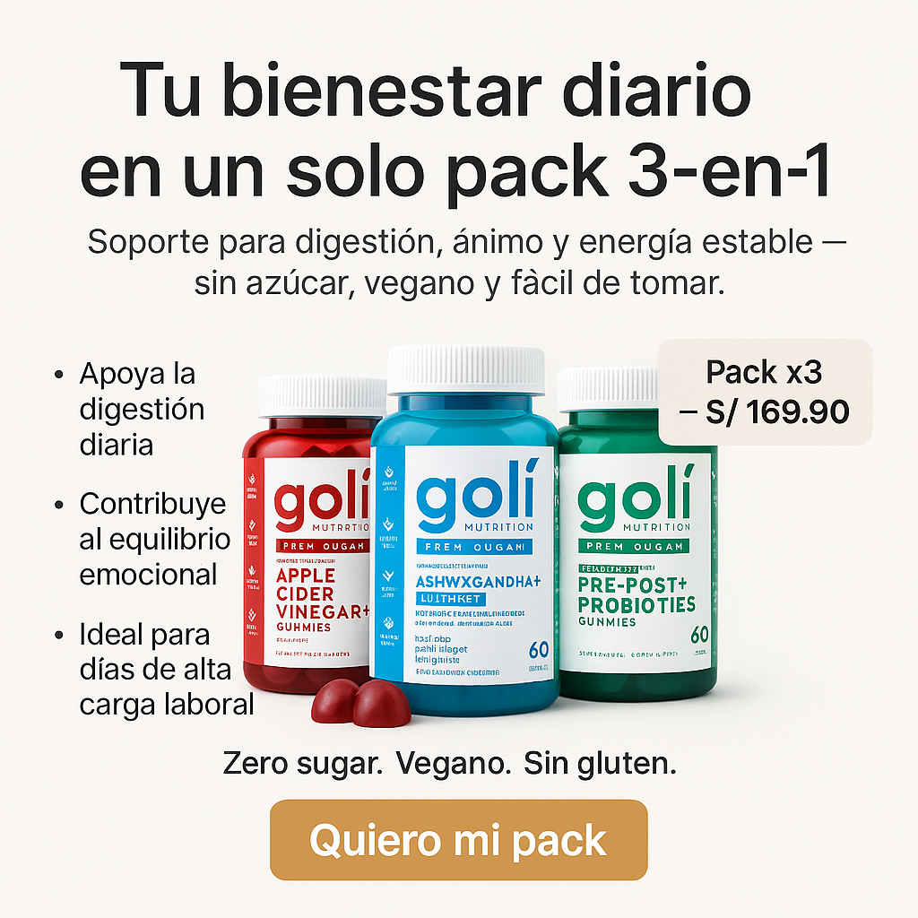 Triple Pack Goli Zero Sugar – Producto Original Con Registro Sanitario