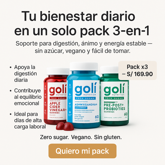 Triple Pack Goli Zero Sugar – Producto Original Con Registro Sanitario