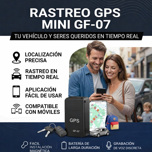 Mini GPS GF-07 – Rastrea tu Vehículo, motos, tus hijos en Tiempo Real desde tu Celular ordena esto