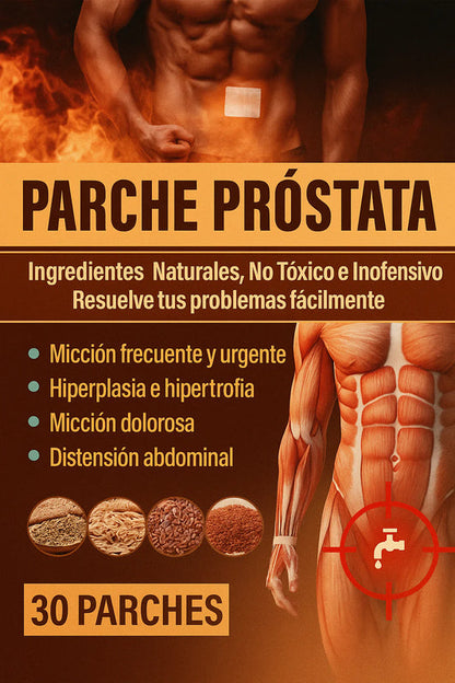 Parche Prostata Herbal: Confort, Protección y Equilibrio Interno - 30 parches oferta solo por hoy
