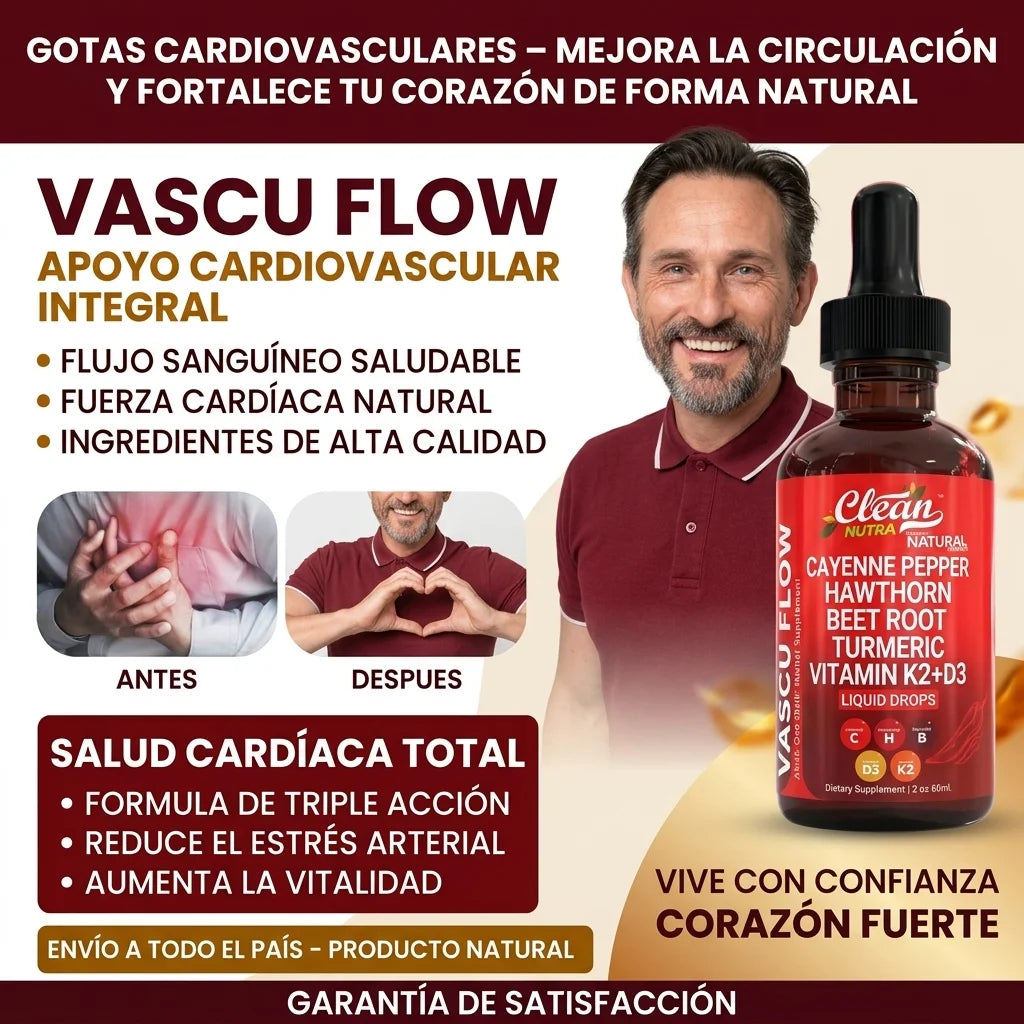 Vascu Glow – Mejora la Circulación y Fortalece tu Corazón de Forma Natural